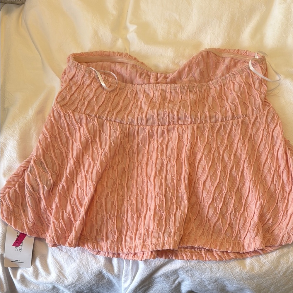 Pink Ruched Women's Top - Picture 2 of 2